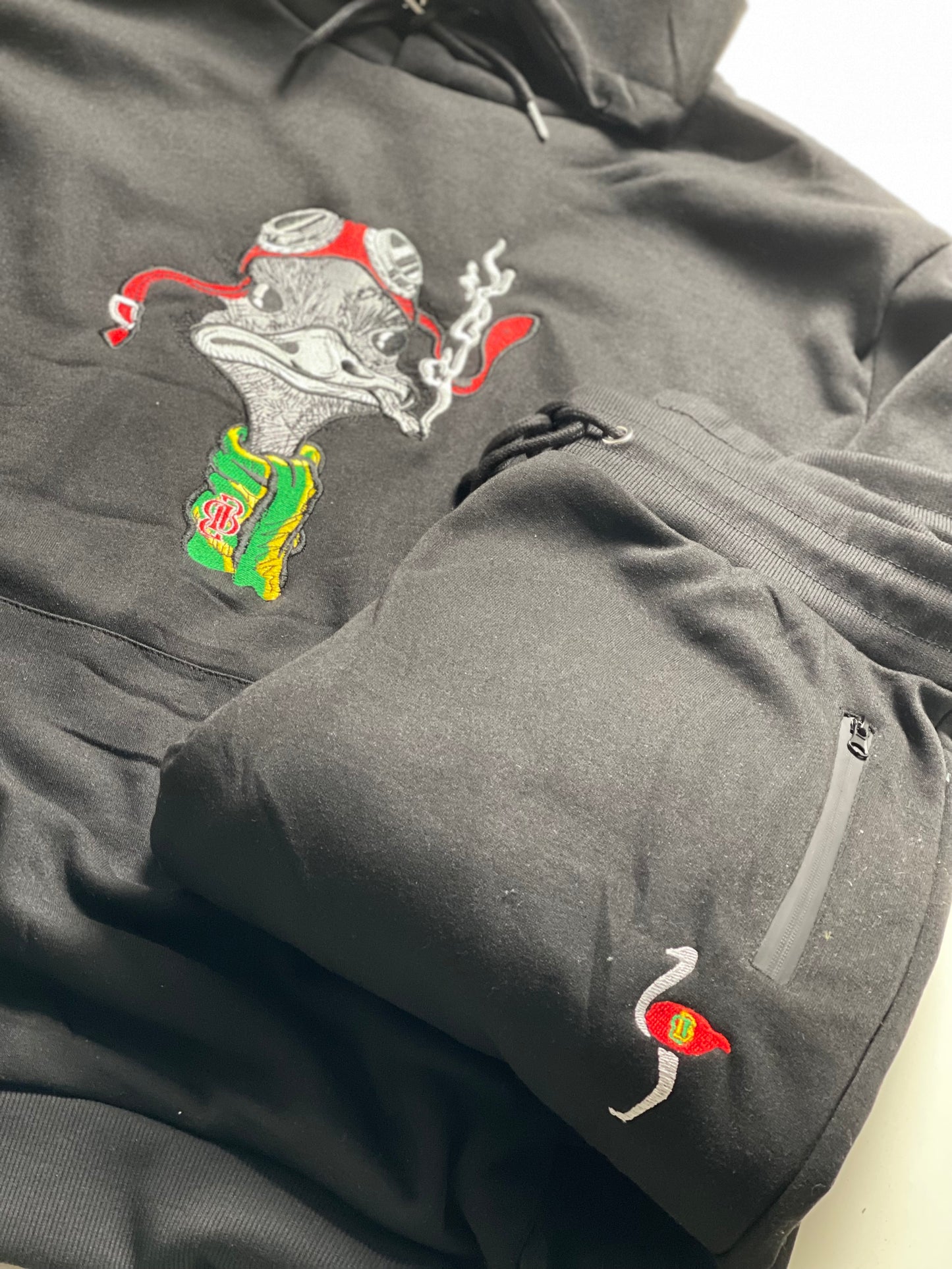 Smoking Ostrich Sweatsuit