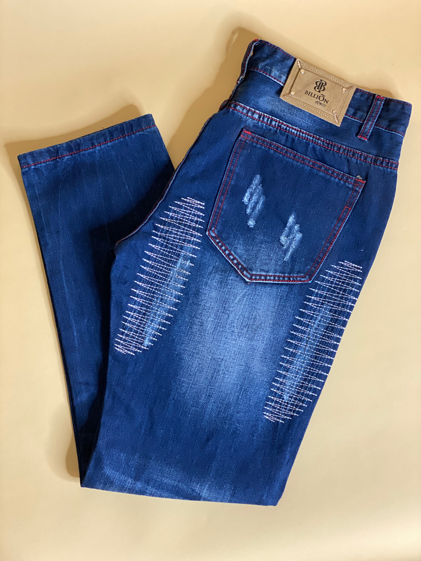 Distressed Denim Jeans